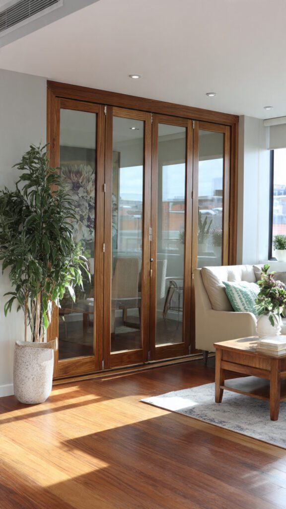 aluminium folding doors, folding glass doors, aluminium and glass doors, space-saving doors, modern home renovation, indoor-outdoor living, open-plan living, small space solutions, townhouse renovation, Harare townhouse, contemporary home design, aluminium door installation, glass folding doors, patio folding doors, seamless indoor outdoor flow, natural light interiors, modern aluminium frames, home space optimization, minimalist home upgrades, luxury home improvements, energy efficient doors, low maintenance aluminium doors, custom aluminium doors, residential aluminium solutions, modern living room design, expandable living spaces, architectural glass solutions, aluminium door specialists, home transformation ideas, stylish security doors