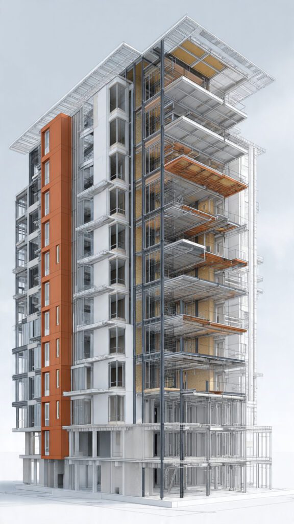 stick-built façade systems, unitized façade systems, curtain walling, aluminium curtain walls, Accend Aluminium and Glass, 2AG Roodepoort, 2AG Randburg, high-rise façade solutions, aluminium glazing systems, on-site façade installation, prefabricated façade units, unitised curtain walls, façade installation timelines, commercial building façades, aluminium window systems, aluminium door systems, architectural façade design, façade quality control, façade maintenance, glazing for high-rise buildings, aluminium façade engineering, construction project timelines, energy-efficient façades, commercial façade systems, building envelope systems, Johannesburg façade specialists, Gauteng curtain wall specialists